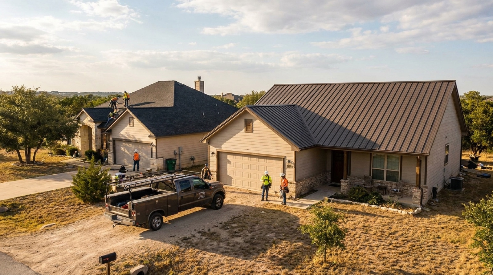 Asphalt vs Metal Roofing in the Hutto Climate